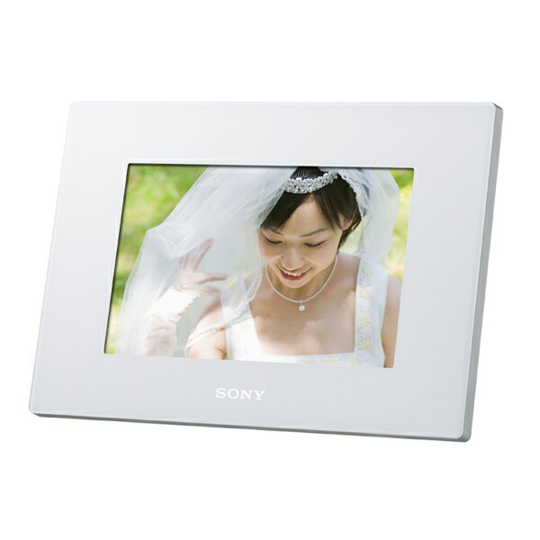 【送料無料】SONY DPF-D720-W7型 デジタルフォトフレーム S-Frame ホワイト:3色のカラーバリエーション。好みに合わせて選べるデジタルフォトフレーム(ホワイト)