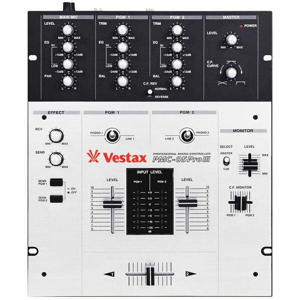 【送料無料】Vestax PMC-05Pro3 VCA多くのパフォーマンススタイルDJに愛用されている定番ミキサー！ベスタクス DJミキサー PMC-05ProIII VCA