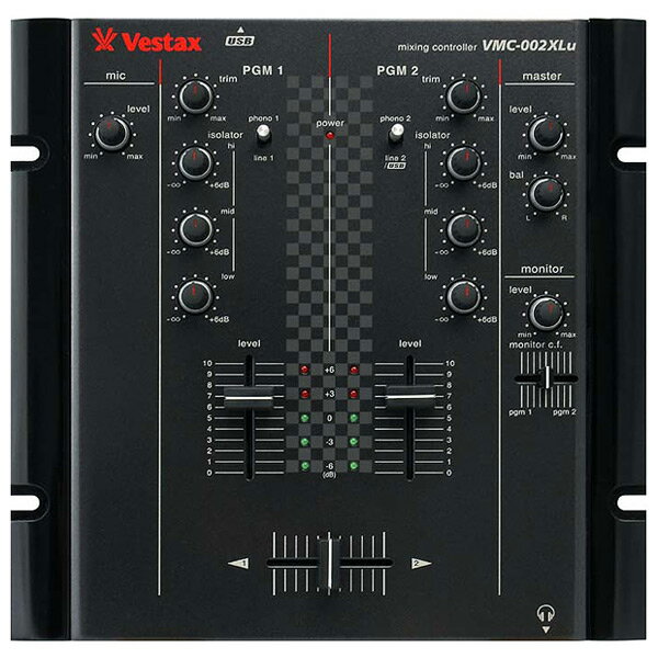 【送料無料】Vestax VMC-002XLu TUBUSB Audio ポート（TUB-1内蔵）を装備し登場！ベスタクス DJミキサー VMC Series VMC-002XLu TUB