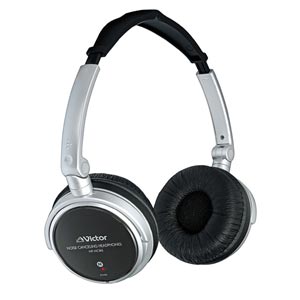 VICTOR HP-NC80耳障りな騒音を1／4に低減ノイズキャンセリング機能VICTOR ノイズキャンセリングヘッドホン HP-NC80