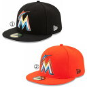 ニューエラ キャップ マイアミ マーリンズ NEWERA MLB AUTHENTIC COLLECTION 59FIFTY CAP MIAMI MARLINS メジャーリーグベースボール 野球チーム NEW ERA ※MLB