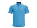 ARCTERYX アークテリクス 半袖ジップシャツ VELOX ZIP NECK SS Adriatic Blue S