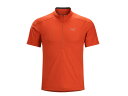 ARCTERYX アークテリクス 半袖ジップシャツ VELOX ZIP NECK SS Sumac XL