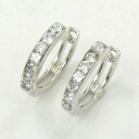 18金ホワイトゴールドダイヤ(SI1 H) 0.2ct 開閉式ピアス送料無料 即納品(2日前後発送可能)