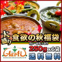 たっぷり大盛り♪食欲の秋福袋！カレーは250g！選べる6品♪スパイスたっぷりインドカレーは食欲の秋のオススメ神戸インドレストランのインド料理！お好きな6品が詰められる♪／　2010グルメ大賞受賞　神戸セレクション認定　スタミナ補給　通販