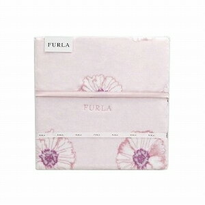 [P]FURLA　フルラ　綿ハーフ毛布　100×140cm　1230573　ピンク優しい色合いにシンプルな花柄のハーフ毛布