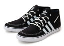 【adidas】 アディダス COURT DECK VULC MID コートデッキバルカ ミッド V24026 SP12 BLK/WHT/DKINDI /ABCマート楽天市場店