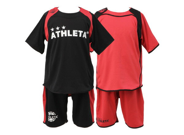 レディース 【ATHLETA】 アスレタ 12SS リバーシブル プラクティス セットアップ 02180 ジュニアモデル WSP　70BLKx50RED /ABCマート楽天市場店