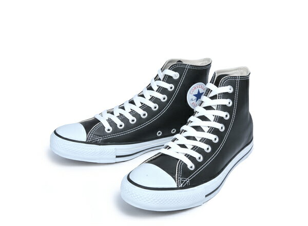  converse  Ro[X LEATHER ALL STAR HI U[ I[X^[ nC BLACK