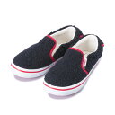 キッズ 【VANS】 SLIP ON ヴァンズ スリッポン V98CJ FLEECE 17FA NAVY