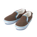 キッズ 【VANS】 SLIP ON ヴァンズ スリッポン V98CJ FLEECE 17FA BROWN