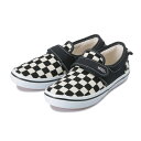 キッズ 【VANS】 SLIP ON 47V ヴァンズ スリッポン V47CJ 18SP BLK/WHT CHK