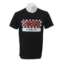 【VANSウェア CITY PACK】Cheker Tokyo S/S Tee ヴァンズ Tシャツ VA18FW-MT50AB 18FA BLACK