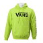 【VANSウェア】Flying-V Pull Over Hoodie ヴァンズ フーディー・パーカー VA18FW-MC07 18FA LIME