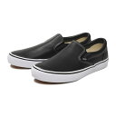 【VANS】SLIP ON DX LEA ヴァンズ スリッポン DX レザー V98L+ 18HO BLACK