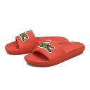 fB[X  LACOSTE  RXe CROCO SLIDE 120 2 US NR XCh CFA0035@ABW ORG GRN