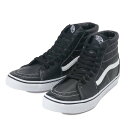 【VANS】 ヴァンズ SK8-HI LEATHER スケートハイ レザー V38L 15FA BLACK