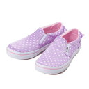 キッズ 【VANS】 ヴァンズ SLIP ON スリッポン V98CJ S.DOTS 16SP LAVENDER
