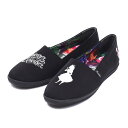 レディース 【HAWKINS】 ホーキンス FLOR I/H1.5 インヒールフラットシューズ HW20061 DISNEY ALICE ディズニー アリス ALICE BLACK