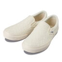 【VANS】 ヴァンズ SLIP ON スリッポン V98CL LACE 17SP WHITE