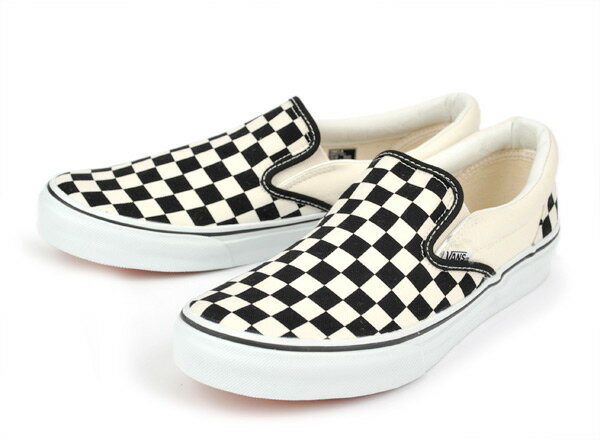 【VANS】バンズ SLIP ON(スリッポン) V98CL BLACK/WHT/CHK /ABCマート楽天市場店