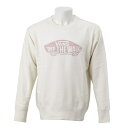 【VANSウェア】Bicolor Crew Sweat ヴァンズ スウェット VA-L064 O.WHT X PINK