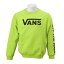 【VANSウェア】Flying-V Crew Sweat ヴァンズ スウェット VA18FW-MC16 18FA LIME