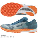 【ミズノ】ウエーブデュエル 3　ランニングシューズ/MIZUNO (U1GD2170)20 オレンジ×ブルーグリーン