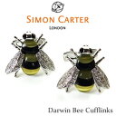 蜂 モチーフ カフス / Simon Carter Darwin Bee Cufflinks真鍮 スワロフスキー 半貴石 ミツバチ ハチ【02P03Dec16】 fs04gm