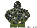 【代引き不可】A BATHING APE(エイプ)× FUTURA(フューチュラ)FUTURA 1ST CAMO FULL ZIP HOODIEフルジップ パーカー【グリーンCAMO】【日本製】【新品】BAPE(ベイプ)