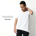 Tシャツ メンズ ロング丈 無地 半袖 アシンメトリー 重ね着 レイヤード カットソー Galvanize ガルバナイズ 166-545 5832