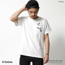 Tシャツ メンズ 半袖 おしゃれ プリント ミッキー Disney サーフィン フィンポケット 春夏 クルーネック ユニセックス 7307