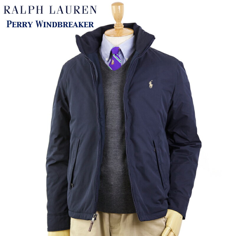 ポロ ラルフローレン フリースライニング ウインドブレーカー ジャケット POLO Ralph Lauren Men's Perry Windbreaker (NAVY) US ポロ 売れ筋