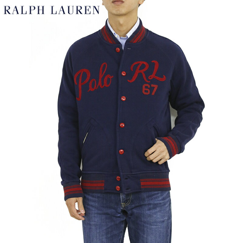 Ralph Lauren Men's Fleece Varsity Jacket US�����t���[���� �X�E�F�b�g �X�^�W�A���W�����p�[ �X�^�W����