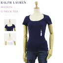 ポロ ラルフローレン レディース Uネック Tシャツ POLO Ralph Lauren Women's U-Neck Tee Shirt