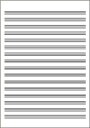 五線紙 NO.23 16段(10枚)【メール便不可商品】