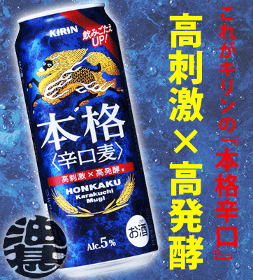 キリンビール キリン　本格　辛口麦 500ml（24本入り1ケース）高刺激×高発酵