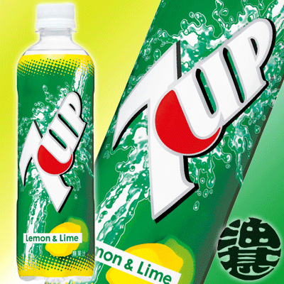 サントリーフーズ　セブンアップ レモン＆ライム 7up 　490mlペットボトル（24本入り1ケース）　(数量限定!特売!!)