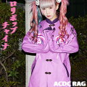 ロリポップ チャイナジャケット いちご 苺 チャイナ ファッション チャイナジャケット 中華 ジャケット 原宿系 青文字系 派手 カワイイ POP 個性派 個性的 モード パンク グロ 毒かわいい ACDCRAG