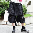 【8/16 19:00再販】8分丈ボンテージパンツ パンツ ボンテージ ボンパン ボンデージパンツ パンク ロック ファッション モード メンズ レディース 黒 V系 Vホス バンド 衣装 黒 クール かっこいい 個性派 個性的