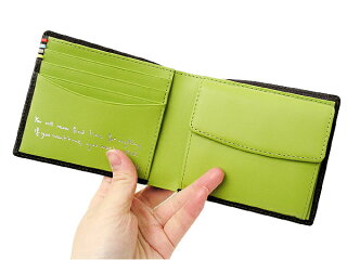ポールスミス/PaulSmith/財布/コントラストインサイト2つ折りレザーウォレット