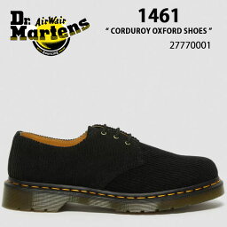 Dr.Martens <strong>ドクターマーチン</strong> シューズ 1461 Black Duchess Corduroy 27770001 3EYE 3ホール シューズ コーディロイ ブラック メンズ 男性用【<strong>中古</strong>】未使用品