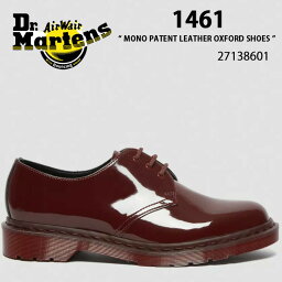Dr.Martens <strong>ドクターマーチン</strong> レザーシューズ <strong>1461</strong> MONO PATENT LEATHER OXFORD SHOES RED LUCIDO+PATENT LAMPER 27138601 3EYE 3ホール シューズ レッド メンズ レディース 男性用 女性用 男女兼用【中古】未使用品