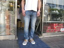 定番スキニージーンズ/春夏新色!BLUE WAY(ブルーウェイ)SKINNY DENIM PANTS(スキニー ストレッチデニム)【7DAYS ROCK SERIES】【5504 HARD VINTAGE(薄いUSEDブリーチ)】【日本製/送料無料】