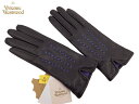 ヴィヴィアンウエストウッド Vivienne Westwood 羊革手袋16,200円以上で送料無料 無料ラッピング指定可 明日楽対応商品 v0397 【 オーブ てぶくろ ギフト ブランド 革 レザー 防寒 レディース 】【楽ギフ_包装】