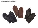 キャサリン ハムネット KATHARINE HAMNETT 羊革手袋16,200円以上で送料無料 無料ラッピング指定可 明日楽対応商品 KH006 【 てぶくろ ギフト ブランド 革 レザー 防寒 メンズ 】
