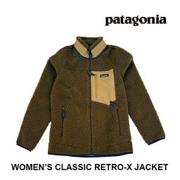 PATAGONIA <strong>パタゴニア</strong> クラシック レトロX レディース ジャケット WOMEN'S CLASSIC RETRO-X JACKET OWBR OWL BROWN 23074