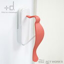 《全6色》+d キツツキドアノッカー Kitsutsuki Door Knocker【プラスディー アッシュコンセプト デザイン雑貨 ノック インテリア オブジェ ギフト プレゼント 贈り物】