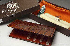 《全3色》peroniペローニロングウォレットクロコダイル型押し
