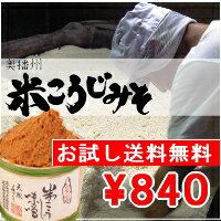 【お試し】【送料無料】蔵元の米こうじ味噌 300g袋入り